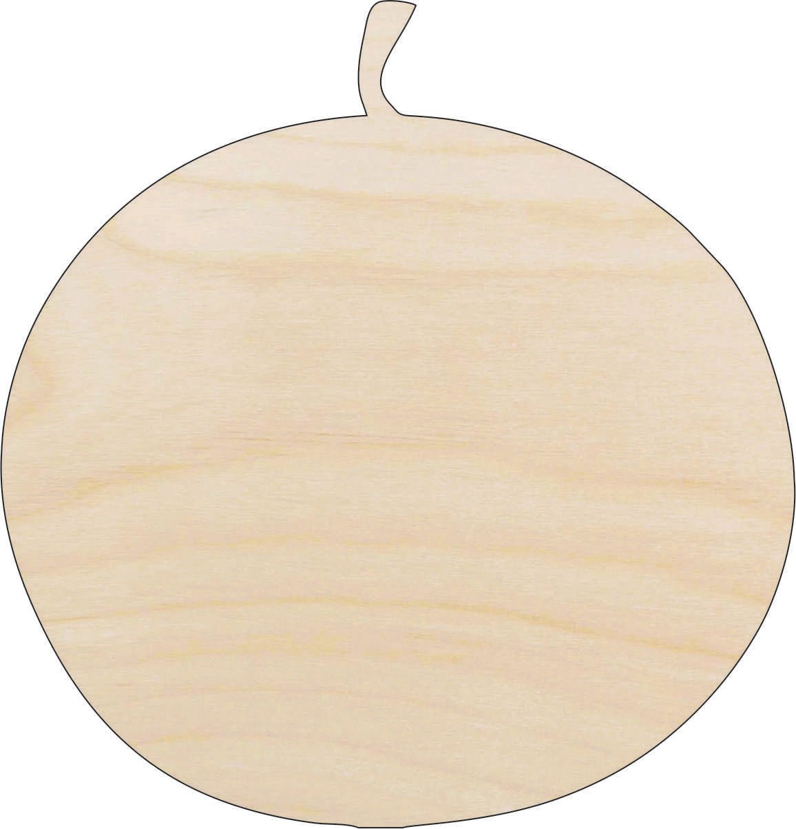Pumpkin Wood Craft Shape - Laser Cut Baltic Birch Unfinished DIY Wood Art Supplies FAL117 - The Wood Shape Store