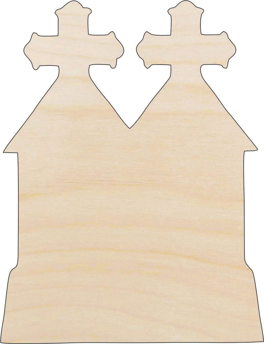 Tombstone Wood Craft Shape - Laser Cut Baltic Birch Unfinished DIY Wood Art Supplies FAL121 - The Wood Shape Store