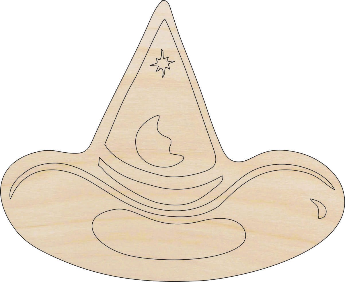 Witch Wood Craft Shape - Laser Cut Baltic Birch Unfinished DIY Wood Art Supplies FAL123 - The Wood Shape Store