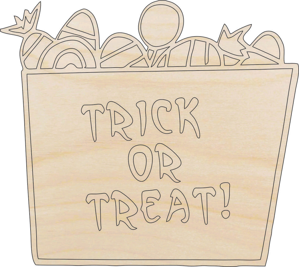 Dessert Candy - Laser Cut Out Unfinished Wood Craft Shape FAL125 Dessert Candy - Laser Cut Out Unfinished Wood Craft Shape FAL125