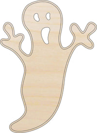 Ghost Wood Craft Shape - Laser Cut Baltic Birch Unfinished DIY Wood Art Supplies FAL132 - The Wood Shape Store