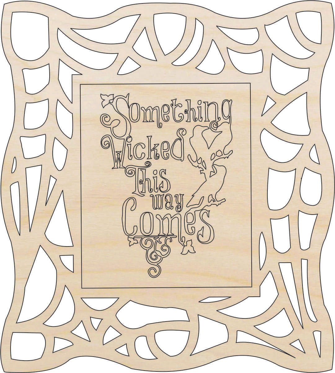 Halloween Wood Craft Shape - Laser Cut Baltic Birch Unfinished DIY Wood Art Supplies FAL136 - The Wood Shape Store