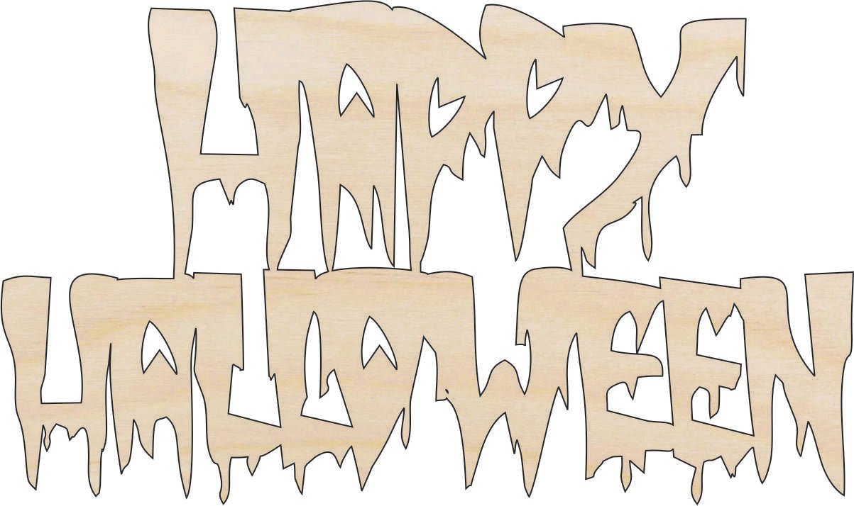 Halloween Wood Craft Shape – Laser Cut Baltic Birch Unfinished DIY Wood Art Supplies FAL137 - The Wood Shape Store