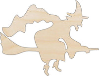 Witch Wood Craft Shape - Laser Cut Baltic Birch Unfinished DIY Wood Art Supplies FAL145 - The Wood Shape Store