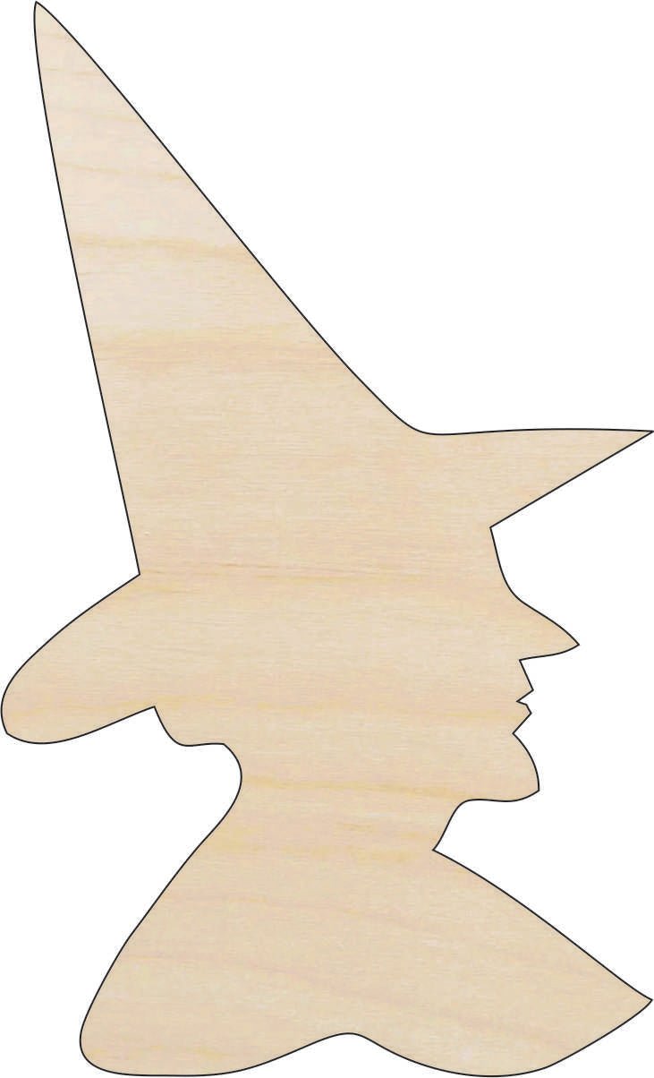 Witch Wood Craft Shape - Laser Cut Baltic Birch Unfinished DIY Wood Art Supplies FAL146 - The Wood Shape Store