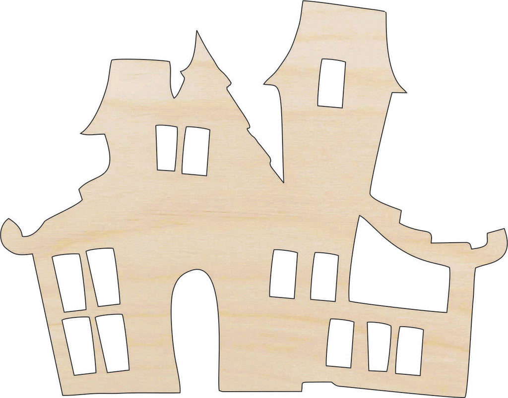 House Haunted - Laser Cut Out Unfinished Wood Craft Shape FAL155