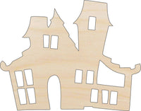 Haunted House Wood Craft Shape - Laser Cut Baltic Birch Unfinished DIY Wood Art Supplies FAL155 - The Wood Shape Store