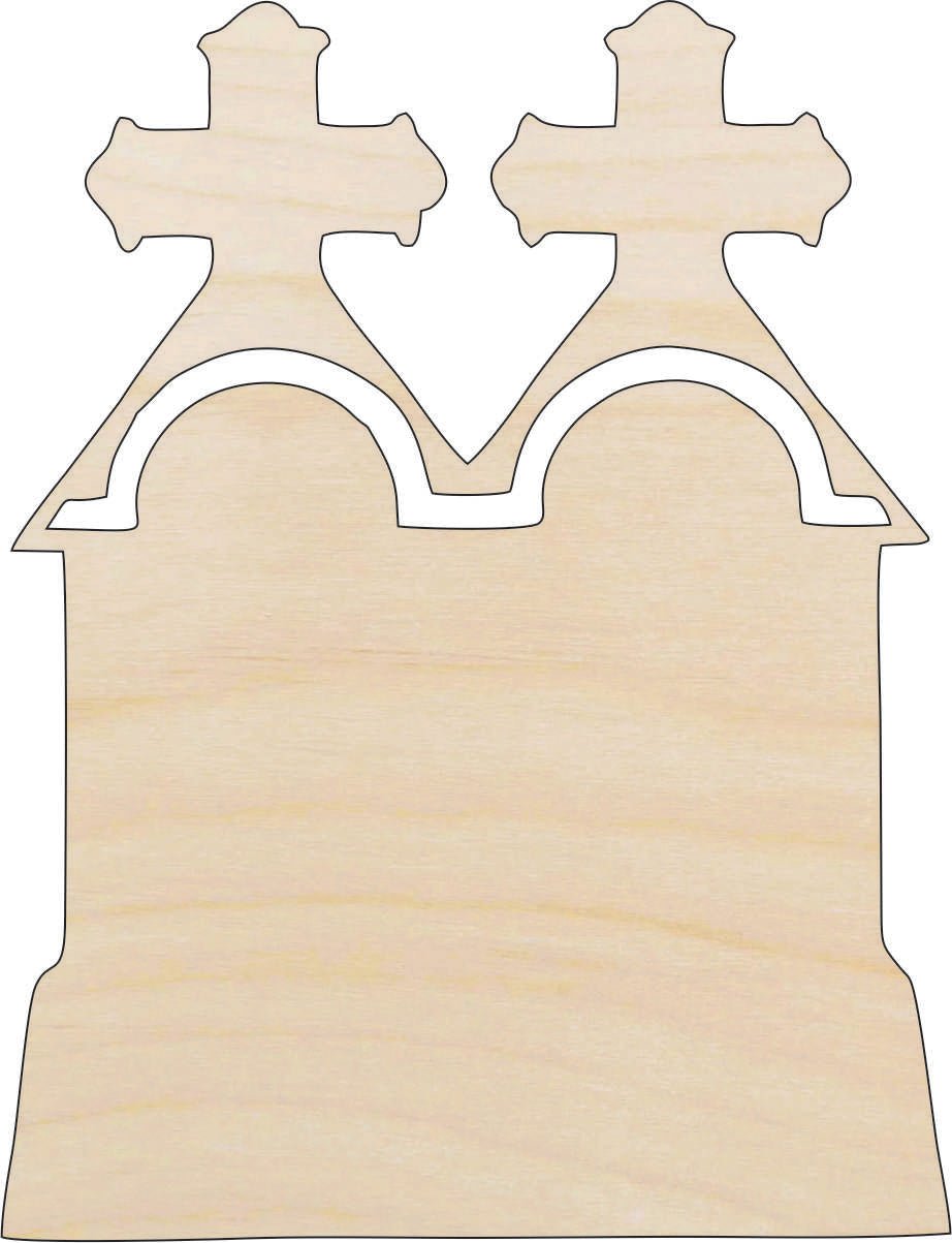 Tombstone Wood Craft Shape - Laser Cut Baltic Birch Unfinished DIY Wood Art Supplies FAL156 - The Wood Shape Store