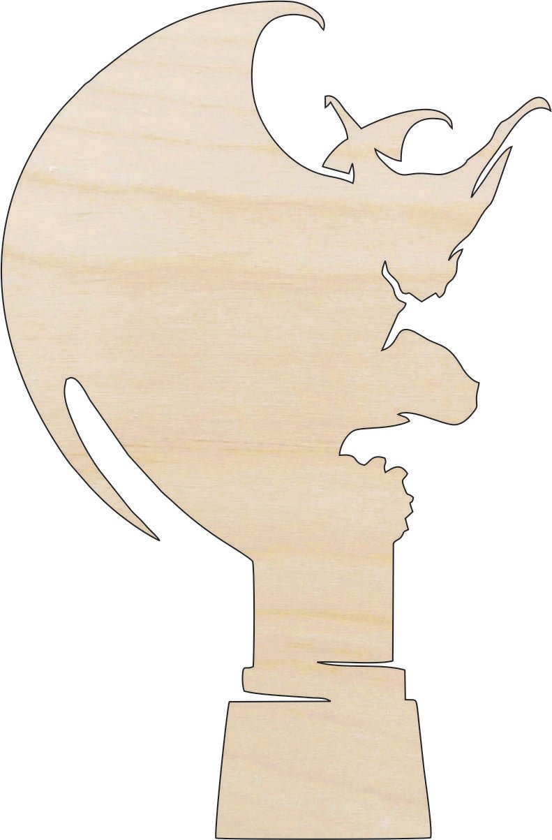 Gargoyle Wood Craft Shape - Laser Cut Baltic Birch Unfinished DIY Wood Art Supplies FAL158 - The Wood Shape Store