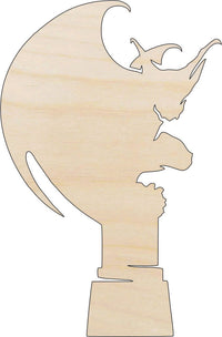 Gargoyle Wood Craft Shape - Laser Cut Baltic Birch Unfinished DIY Wood Art Supplies FAL158 - The Wood Shape Store