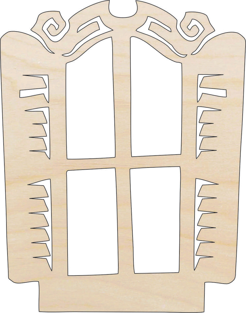Window - Laser Cut Out Unfinished Wood Craft Shape FAL15