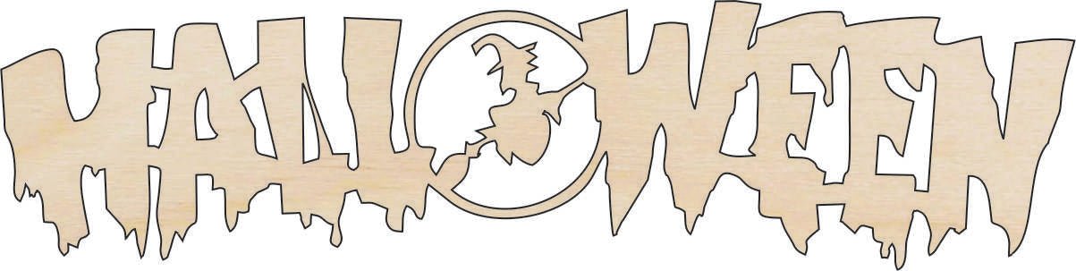 Halloween Wood Craft Shape - Laser Cut Baltic Birch Unfinished DIY Wood Art Supplies FAL162 - The Wood Shape Store