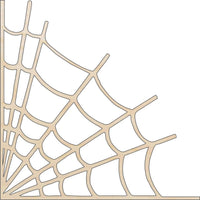 Spider Web Wood Craft Shape - Laser Cut Baltic Birch Unfinished DIY Wood Art Supplies FAL16 - The Wood Shape Store