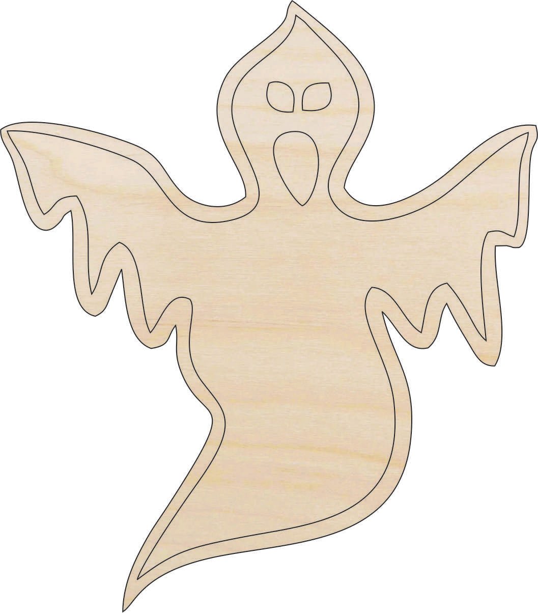 Ghost Wood Craft Shape - Laser Cut Baltic Birch Unfinished DIY Wood Art Supplies FAL170 - The Wood Shape Store