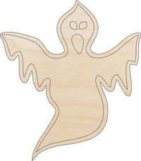 Ghost Wood Craft Shape - Laser Cut Baltic Birch Unfinished DIY Wood Art Supplies FAL170 - The Wood Shape Store