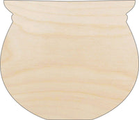 Cauldron Wood Craft Shape - Laser Cut Baltic Birch Unfinished DIY Wood Art Supplies FAL176 - The Wood Shape Store