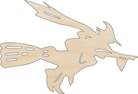 Witch Wood Craft Shape - Laser Cut Baltic Birch Unfinished DIY Wood Art Supplies FAL179 - The Wood Shape Store