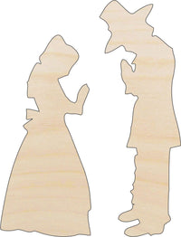 Pilgrims Wood Craft Shape - Laser Cut Baltic Birch Unfinished DIY Wood Art Supplies FAL184 - The Wood Shape Store