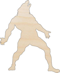 Werewolf Wood Craft Shape - Laser Cut Baltic Birch Unfinished DIY Wood Art Supplies FAL190 - The Wood Shape Store