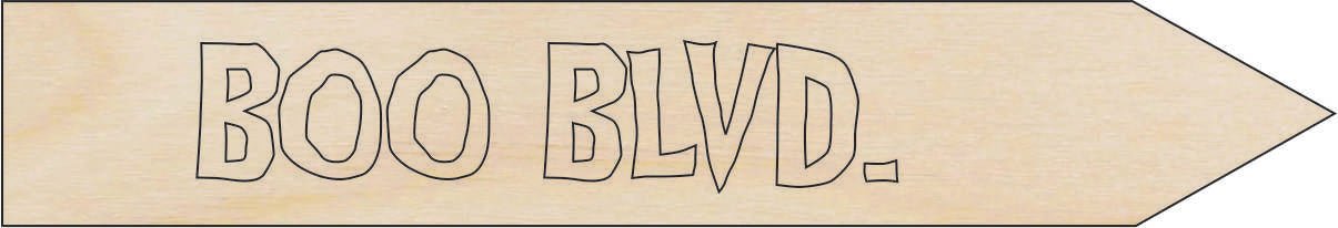 Halloween Wood Craft Shape - Laser Cut Baltic Birch Unfinished DIY Wood Art Supplies FAL192 - The Wood Shape Store