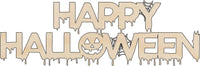 Happy Halloween Wood Craft Shape – Laser Cut Baltic Birch Unfinished DIY Art Supplies FAL196 - The Wood Shape Store