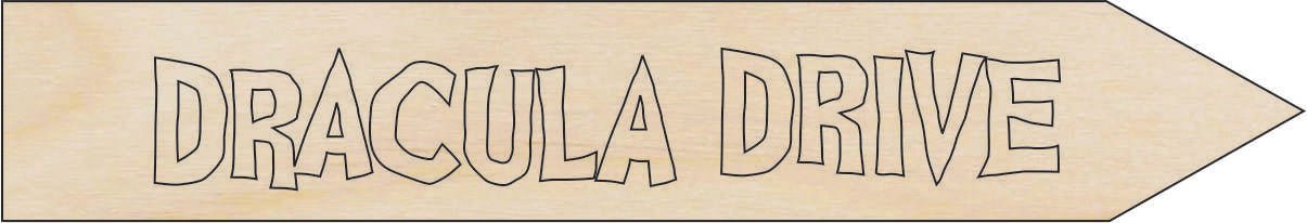 Halloween Wood Craft Shape - Laser Cut Baltic Birch Unfinished DIY Wood Art Supplies FAL197 - The Wood Shape Store