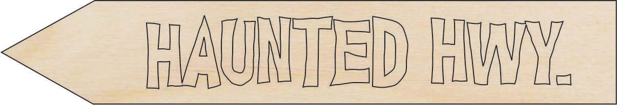 Halloween Wood Craft Shape - Laser Cut Baltic Birch Unfinished DIY Wood Art Supplies FAL199 - The Wood Shape Store