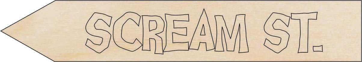 Halloween Wood Craft Shape - Laser Cut Baltic Birch Unfinished DIY Wood Art Supplies FAL202 - The Wood Shape Store