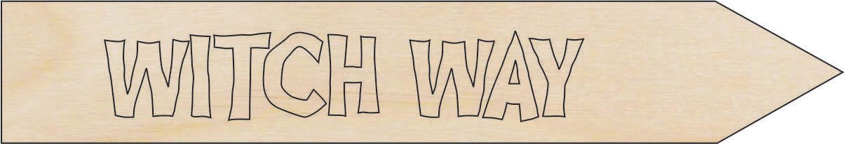 Halloween Wood Craft Shape - Laser Cut Baltic Birch Unfinished DIY Wood Art Supplies FAL207 - The Wood Shape Store