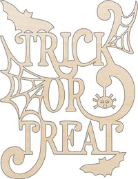 Halloween Wood Craft Shape - Laser Cut Baltic Birch Unfinished DIY Wood Art Supplies FAL208 - The Wood Shape Store