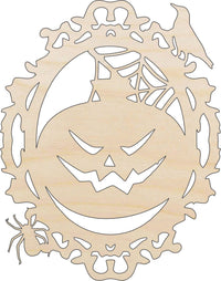 Pumpkin Wood Craft Shape – Laser Cut Baltic Birch Unfinished DIY Art Supplies FAL20 - The Wood Shape Store