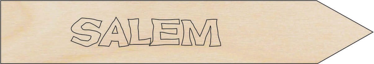 Halloween Wood Craft Shape - Laser Cut Baltic Birch Unfinished DIY Wood Art Supplies FAL212 - The Wood Shape Store