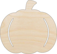 Pumpkin Wood Craft Shape - Laser Cut Baltic Birch Unfinished DIY Wood Art Supplies FAL217 - The Wood Shape Store