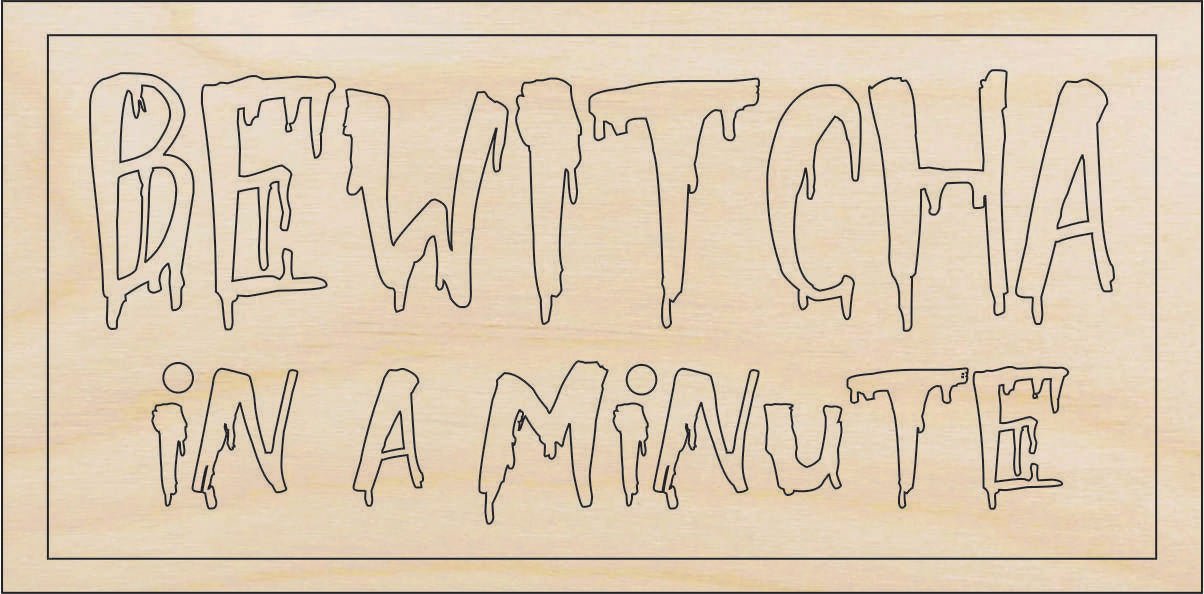 Witch Wood Craft Shape - Laser Cut Baltic Birch Unfinished DIY Wood Art Supplies FAL219 - The Wood Shape Store