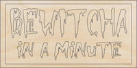 Witch Wood Craft Shape - Laser Cut Baltic Birch Unfinished DIY Wood Art Supplies FAL219 - The Wood Shape Store