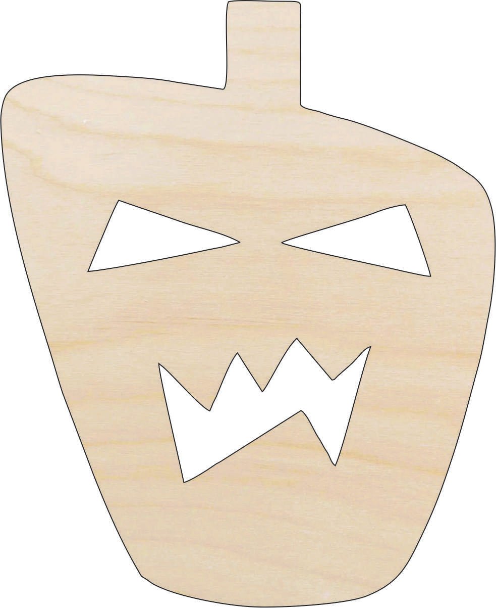 Pumpkin Wood Craft Shape – Laser Cut Baltic Birch Unfinished DIY Wood Art Supplies FAL21 - The Wood Shape Store
