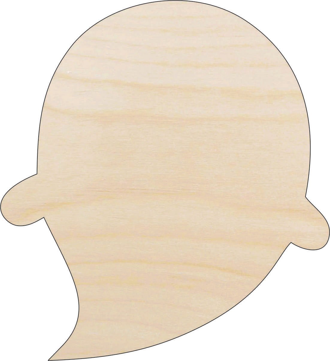 Ghost Wood Craft Shape - Laser Cut Baltic Birch Unfinished DIY Wood Art Supplies FAL226 - The Wood Shape Store