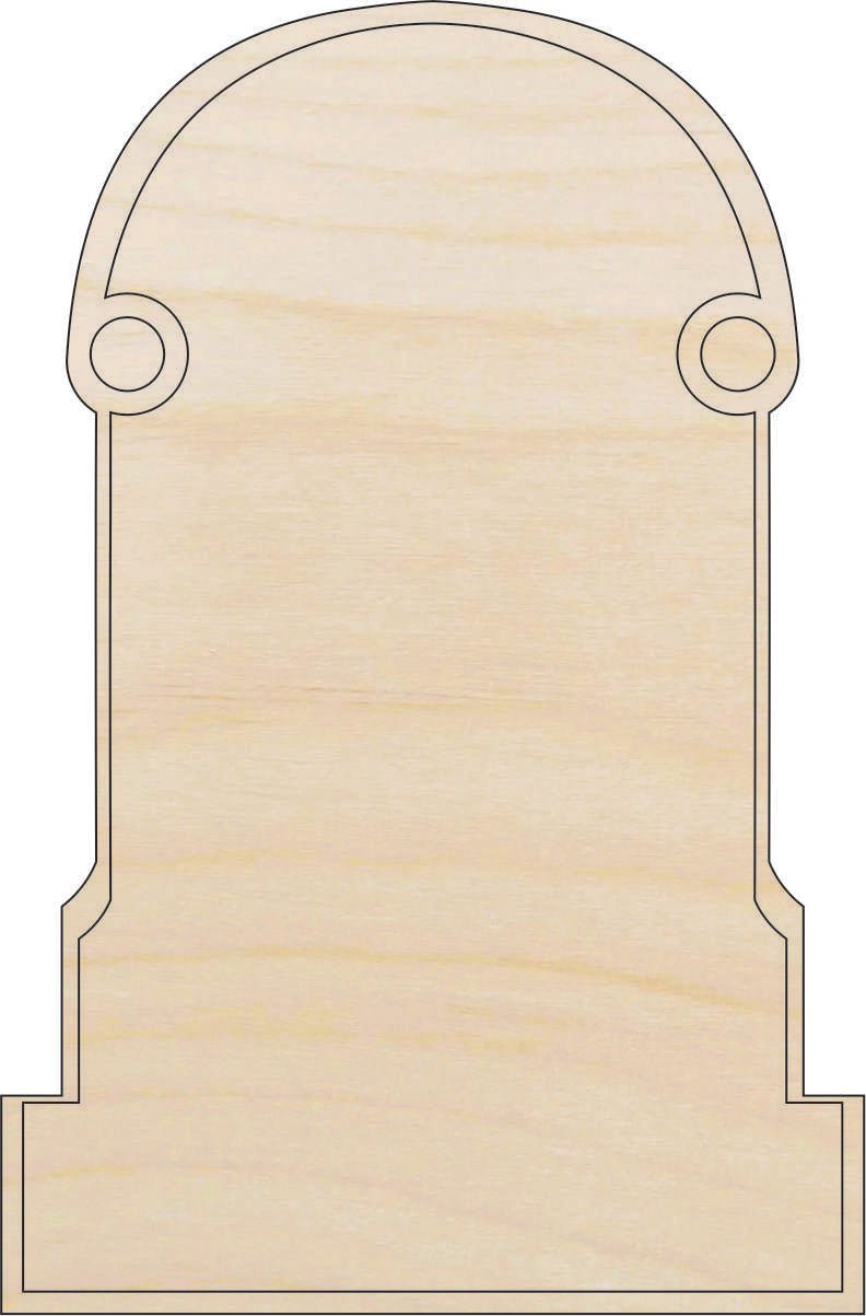 Tombstone Wood Craft Shape - Laser Cut Baltic Birch Unfinished DIY Wood Art Supplies FAL228 - The Wood Shape Store