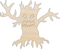 Haunted Tree Wood Craft Shape - Laser Cut Baltic Birch Unfinished DIY Wood Art Supplies FAL236 - The Wood Shape Store