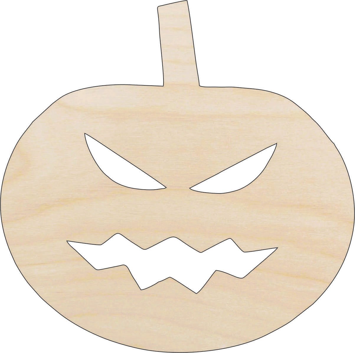 Pumpkin Wood Craft Shape – Laser Cut Baltic Birch Unfinished DIY Wood Art Supplies FAL23 - The Wood Shape Store
