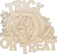 Halloween Wood Craft Shape - Laser Cut Baltic Birch Unfinished DIY Wood Art Supplies FAL243 - The Wood Shape Store