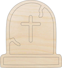 Tombstone Wood Craft Shape - Laser Cut Baltic Birch Unfinished DIY Wood Art Supplies FAL252 - The Wood Shape Store