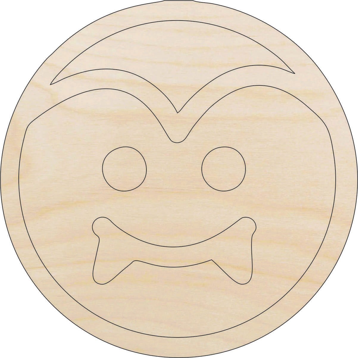 Dracula Wood Craft Shape - Laser Cut Baltic Birch Unfinished DIY Wood Art Supplies FAL253 - The Wood Shape Store
