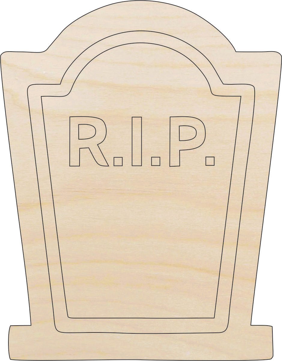 Tombstone Wood Craft Shape - Laser Cut Baltic Birch Unfinished DIY Wood Art Supplies FAL254 - The Wood Shape Store