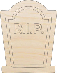 Tombstone Wood Craft Shape - Laser Cut Baltic Birch Unfinished DIY Wood Art Supplies FAL254 - The Wood Shape Store