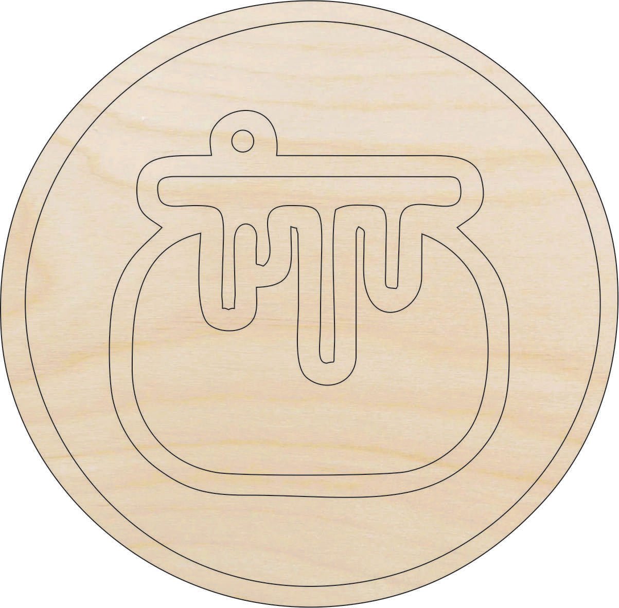 Cauldron Wood Craft Shape - Laser Cut Baltic Birch Unfinished DIY Wood Art Supplies FAL255 - The Wood Shape Store