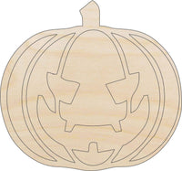 Pumpkin Wood Craft Shape - Laser Cut Baltic Birch Unfinished DIY Wood Art Supplies FAL257 - The Wood Shape Store