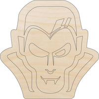 Dracula Wood Craft Shape - Laser Cut Baltic Birch Unfinished DIY Wood Art Supplies FAL258 - The Wood Shape Store
