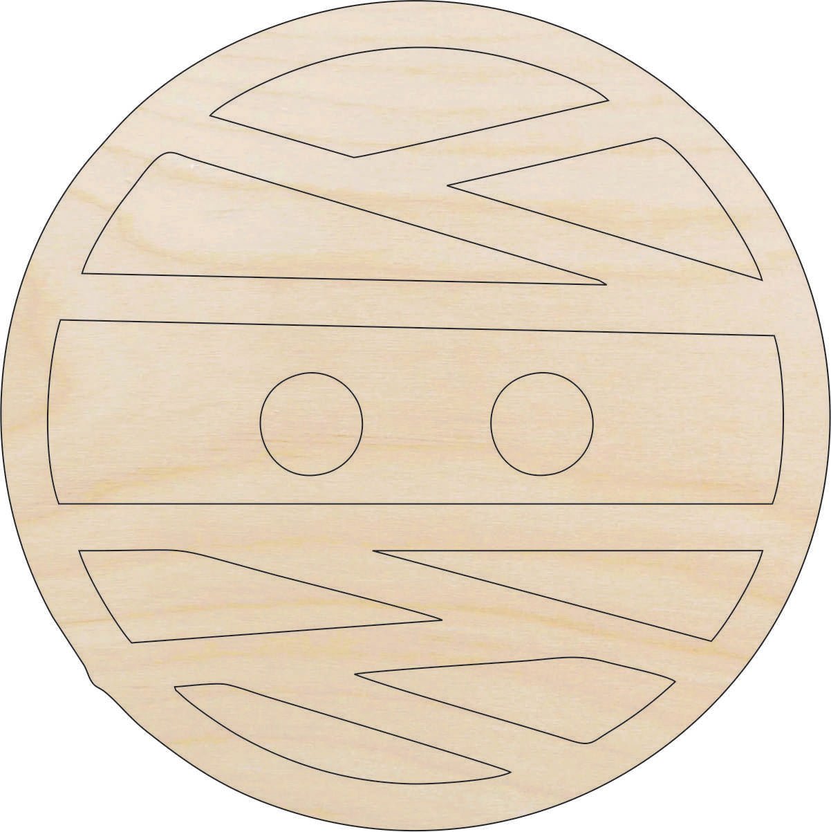 Mummy Wood Craft Shape - Laser Cut Baltic Birch Unfinished DIY Wood Art Supplies FAL260 - The Wood Shape Store