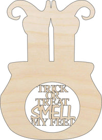 Witch Wood Craft Shape - Laser Cut Baltic Birch Unfinished DIY Wood Art Supplies FAL268 - The Wood Shape Store